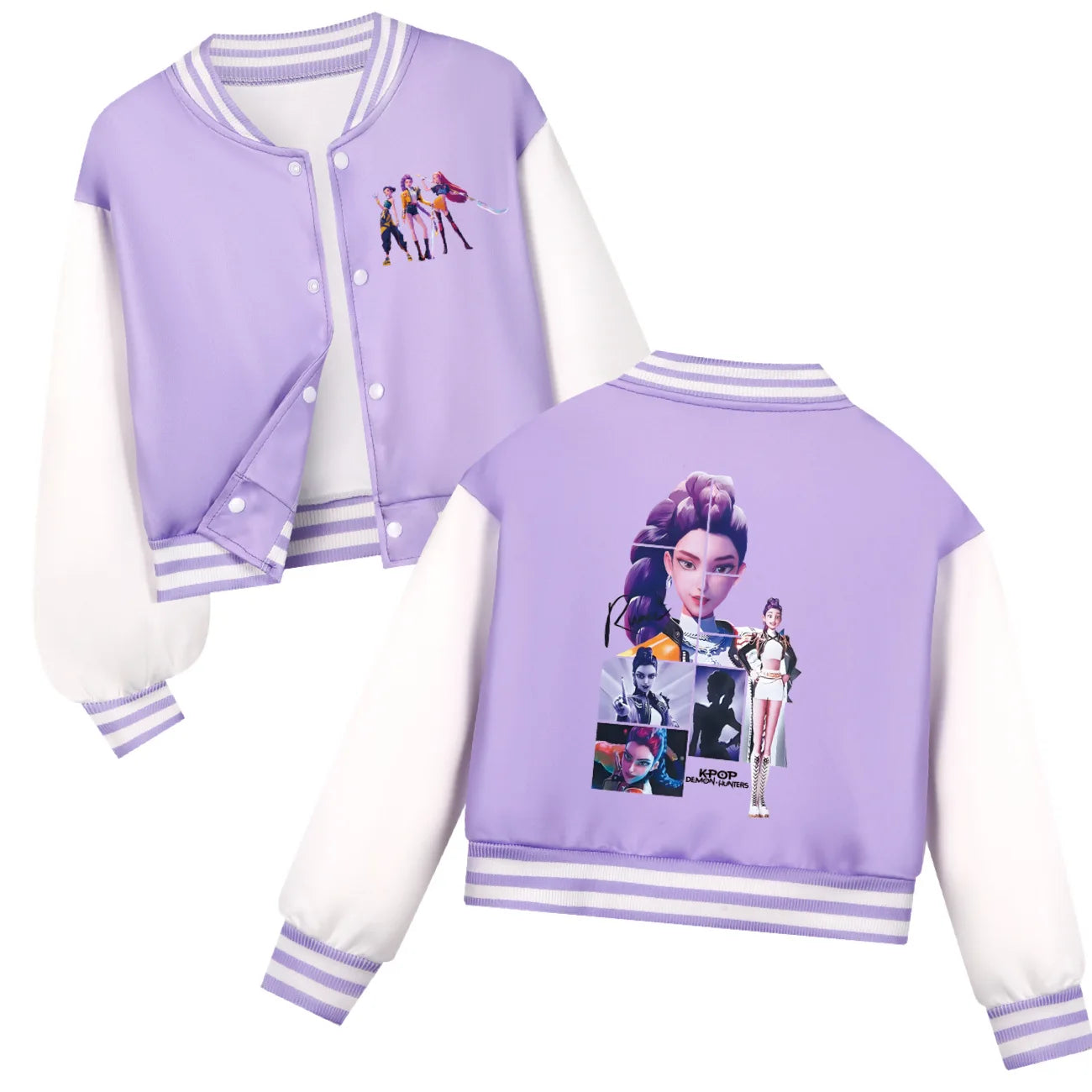 Sweat décontracté pour bébés, filles, costume pour enfants, vêtements KPOP chasseurs de démons Huntrix, uniforme de Baseball pour garçons, printemps-automne