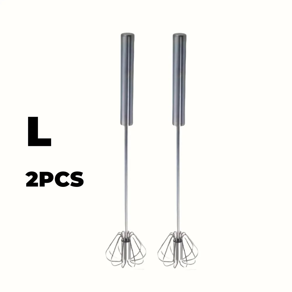 Batteur à œufs en acier inoxydable, mélangeur semi-automatique Durable pour mélanger la crème aux œufs sans effort, remuer et battre pour la cuisson en cuisine