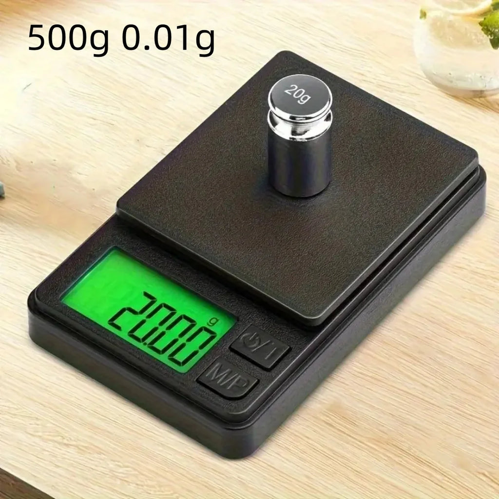Balance de poche numérique, précision en grammes, Mini balance à bijoux 500g/0.01g