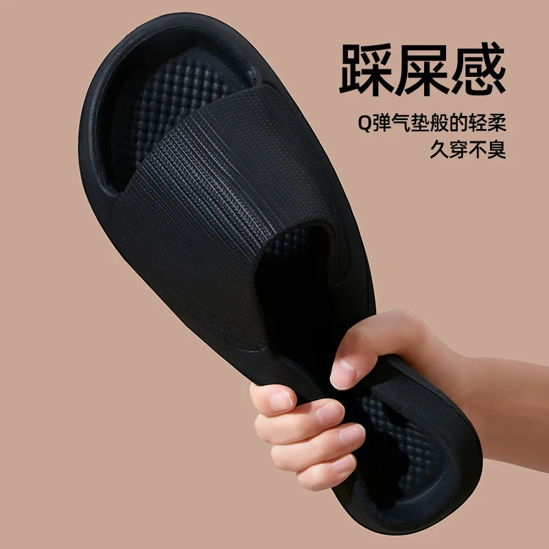 Soft Sole Massage Shower Shoes for Women Men Couples Waterproof Non-slip Home Leisure Fashion Bathroom Slippers