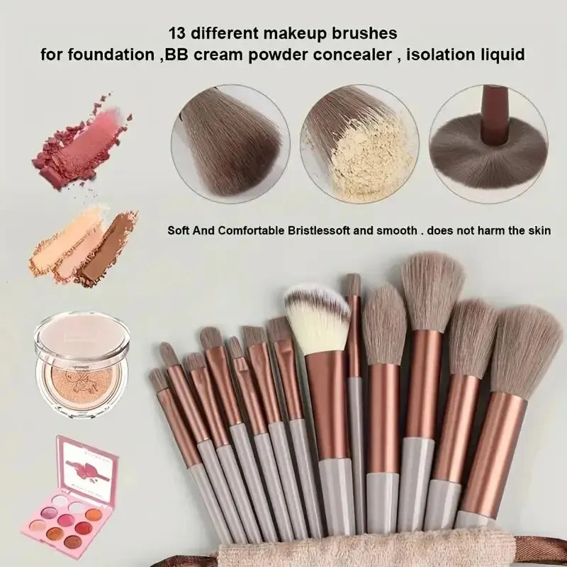 Ensemble de pinceaux de maquillage professionnels, doux et moelleux, pour fond de teint, poudre, fard à paupières, mélange Kabuki, outil de beauté