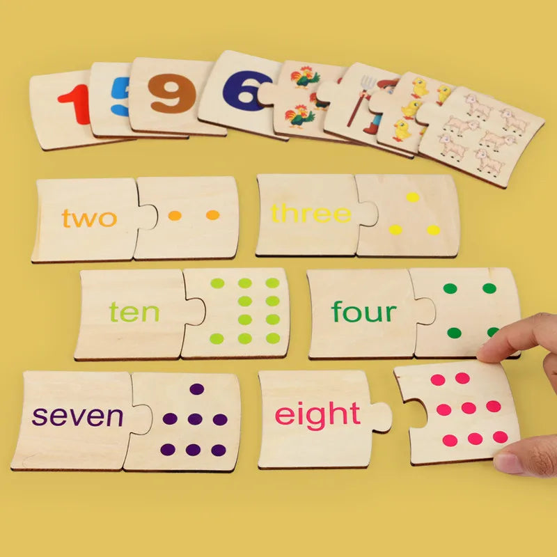 Boîte à fer à repasser pour enfants - Jeu de puzzle en bois avec animaux et nourriture - Jeu d'éveil à la logique et jouets éducatifs