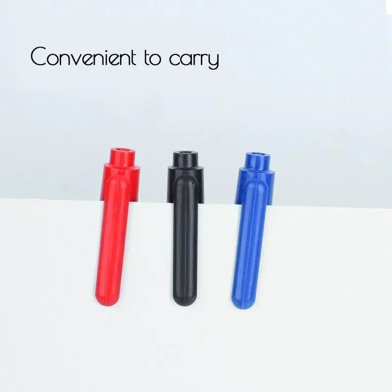 Lot de 5 ou 10 marqueurs permanents à encre noire, bleue et rouge, à double pointe fine. Articles de papeterie pour l'école et le bureau