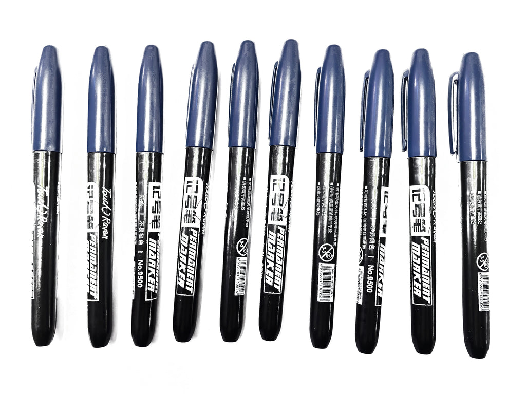 Stylo marqueur Permanent pour dessin Manga, 6 pièces, noir, bleu, rouge, encre étanche, stylos pour croquis, papeterie fournitures scolaires d'art