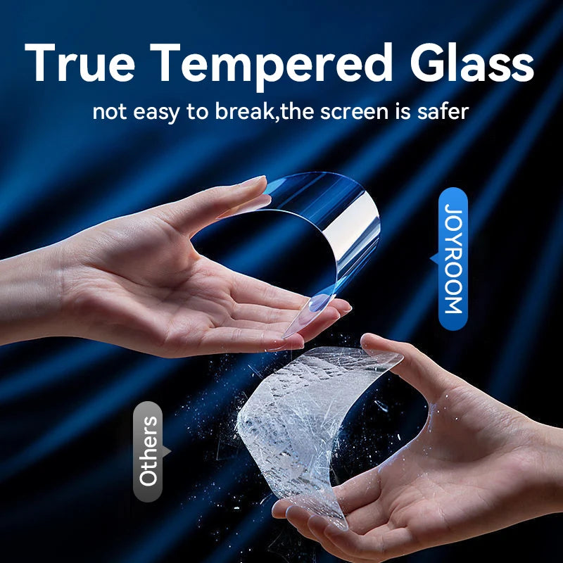 Joyroom 3/2/1 pièces verre HD pour iPhone 17 16 15 Pro Max protecteur d'écran Protection en verre trempé plein écran pour iPhone 17 16 15