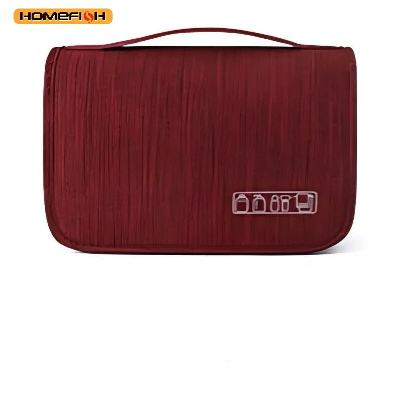 Sac de rangement de fournitures de lavage de grande capacité, sac à main de rangement de voyage multifonction, sac de maquillage Portable, sacs suspendus imperméables