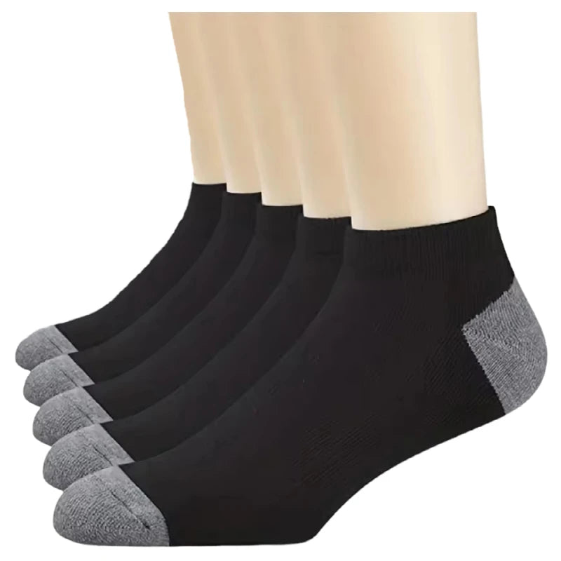 1 paire de chaussettes confortables et respirantes en coton pour hommes, chaussettes d'été pour hommes