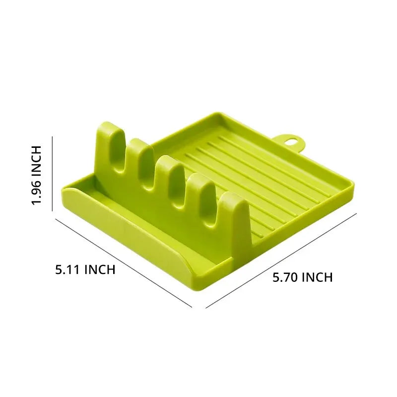 1Pcspatula Rack Pot Couvercle Rack Étagères Comptoir Pelle Cuillère Étagère Soupe Cuillère Pad Mettre Soupe Cuillère Porte-Baguettes
