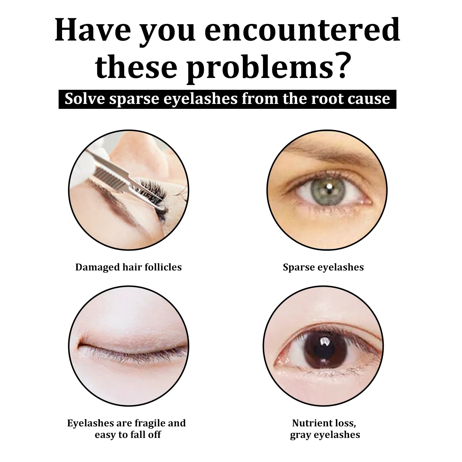 Sérum liquide hydratant à l'huile de ricin naturelle pour la croissance des sourcils, épaississants et fins, pour extensions de cils. Produit de maquillage féminin