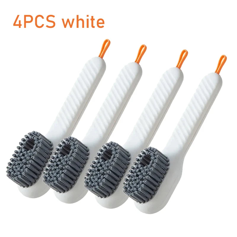 Cleaning Brush Soft Bristled Liquid Shoe Brush Long Handle Brush Clothes Brush Shoe Clothing Board Brush Household Cleaning Tool