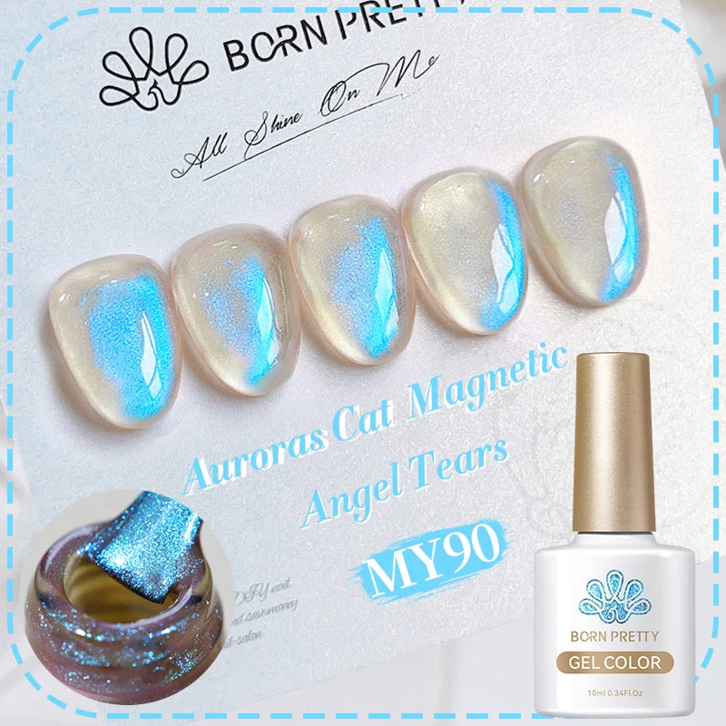 Vernis à ongles magnétique gel BORN PRETTY 10 ml Argent Clair de Couleur Chat - Accessoires pour les ongles - Vernis semi-permanent pour ongles d'automne et d'hiver