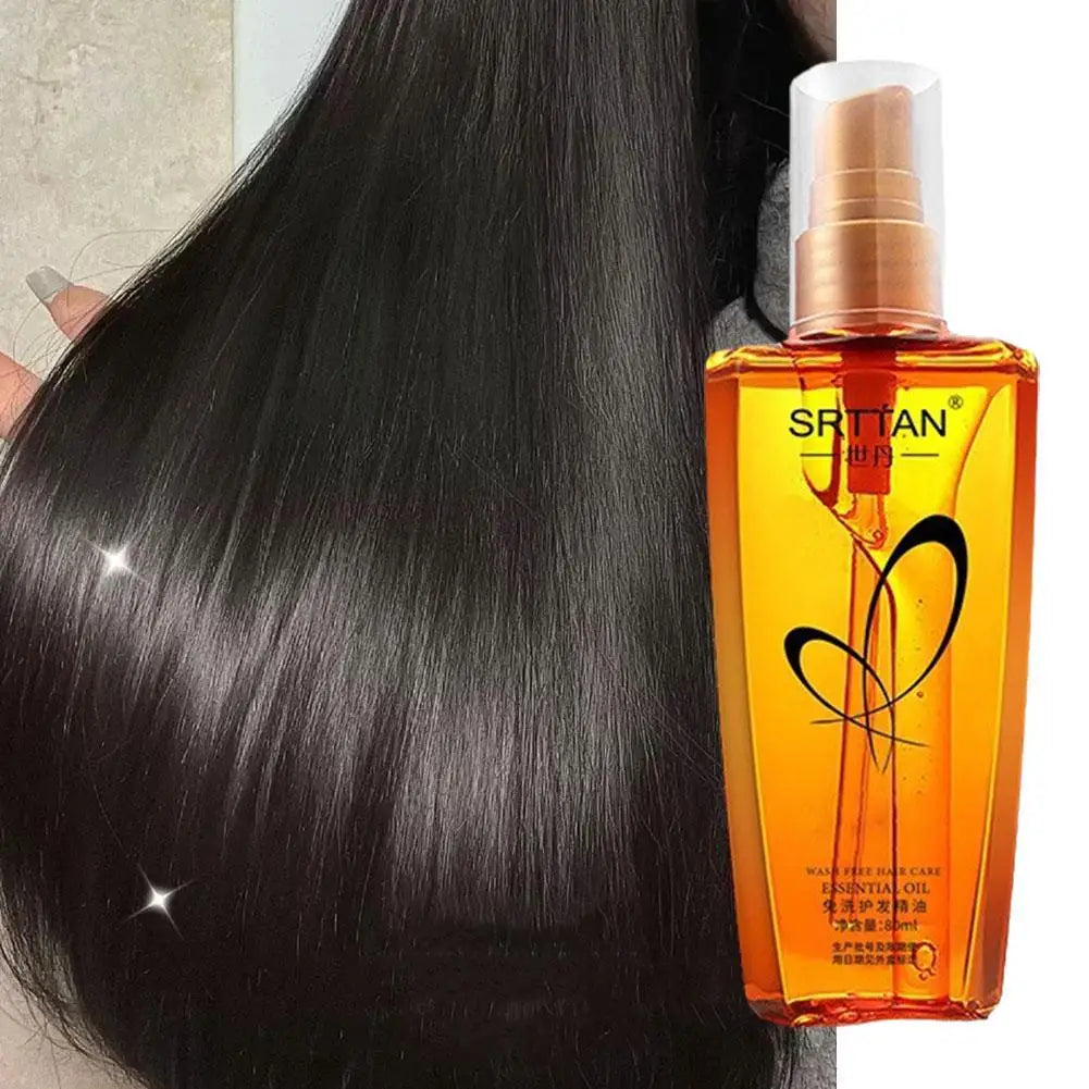 Sérum capillaire à l'huile d'argan du Maroc, brume légère pour pointes fourchues, cheveux indisciplinés et mèches rebelles, réparation capillaire, brillance éclatante