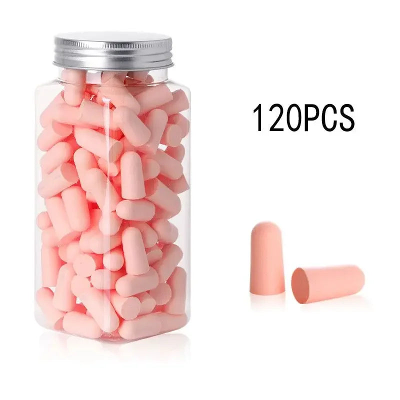 Bouchons d'oreilles en mousse, Type balle, Anti-bruit, pour dormir, multicolore, 24/60/120 pièces