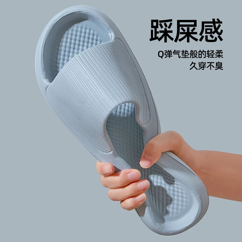 Soft Sole Massage Shower Shoes for Women Men Couples Waterproof Non-slip Home Leisure Fashion Bathroom Slippers