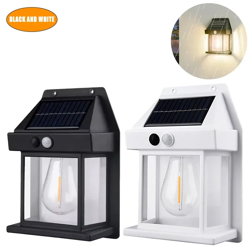 1/2Pcs 100 LED Wall Lights Outdoor Solar Lamp PIR Motion Sensor Solar Powered Sunlight Street Light for Garden Decoration