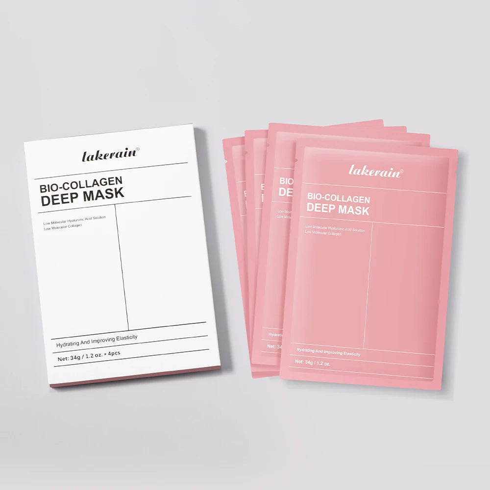 Masque Bio-Collagen Real Deep, supplément de collagène, masque hydrogel hydratant de nuit, améliore l'élasticité, minimise les pores et raffermit