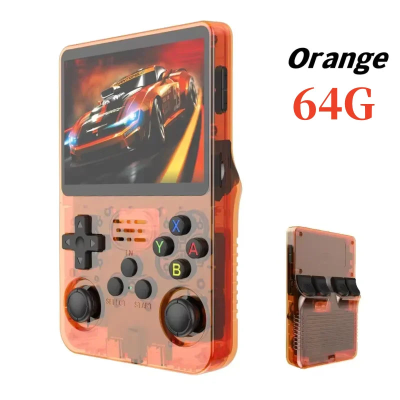 Console de jeu vidéo portable rétro R36S, système Linux, écran IPS de 3,5 pouces, lecteur portable, jeux de 64 Go, plusieurs couleurs sont disponibles