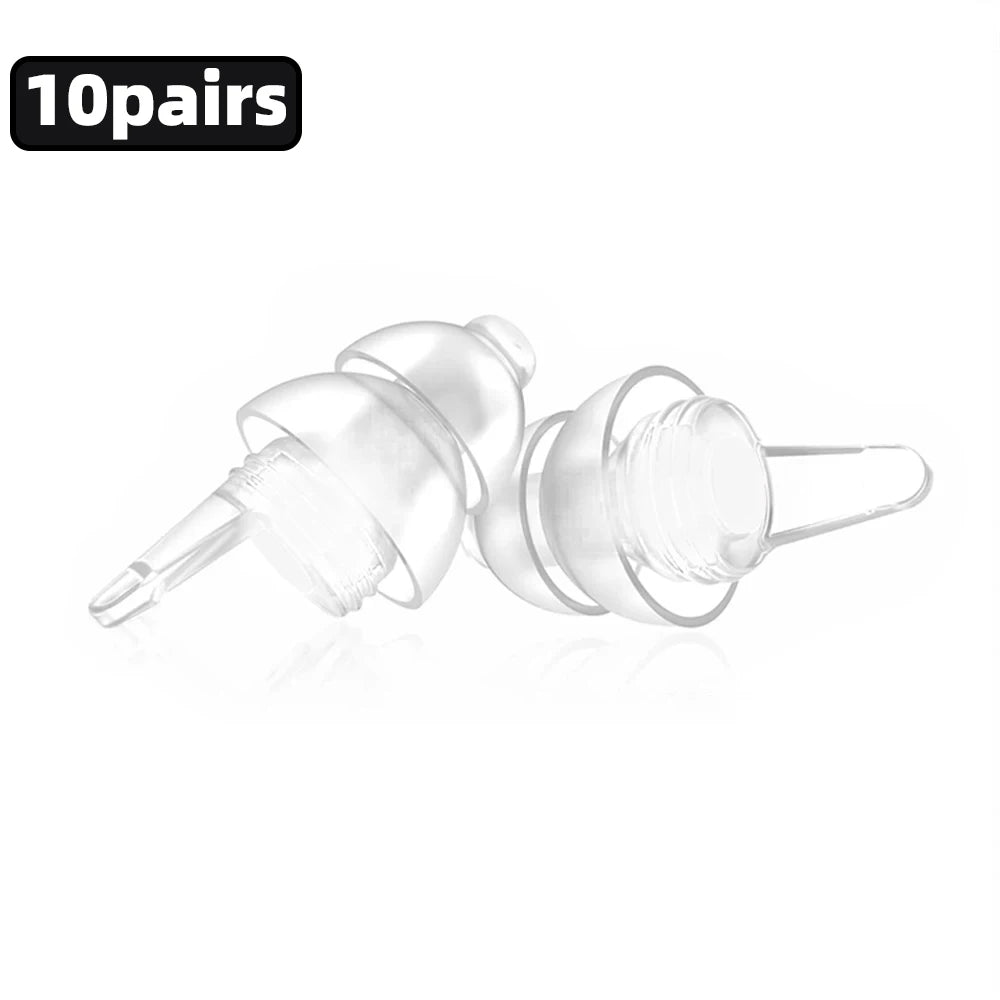 HUAK 2 ensembles de bouchons d'oreilles pour moto – Silicone haute fidélité réutilisables, étanche IPX8 pour la natation et les voyages
