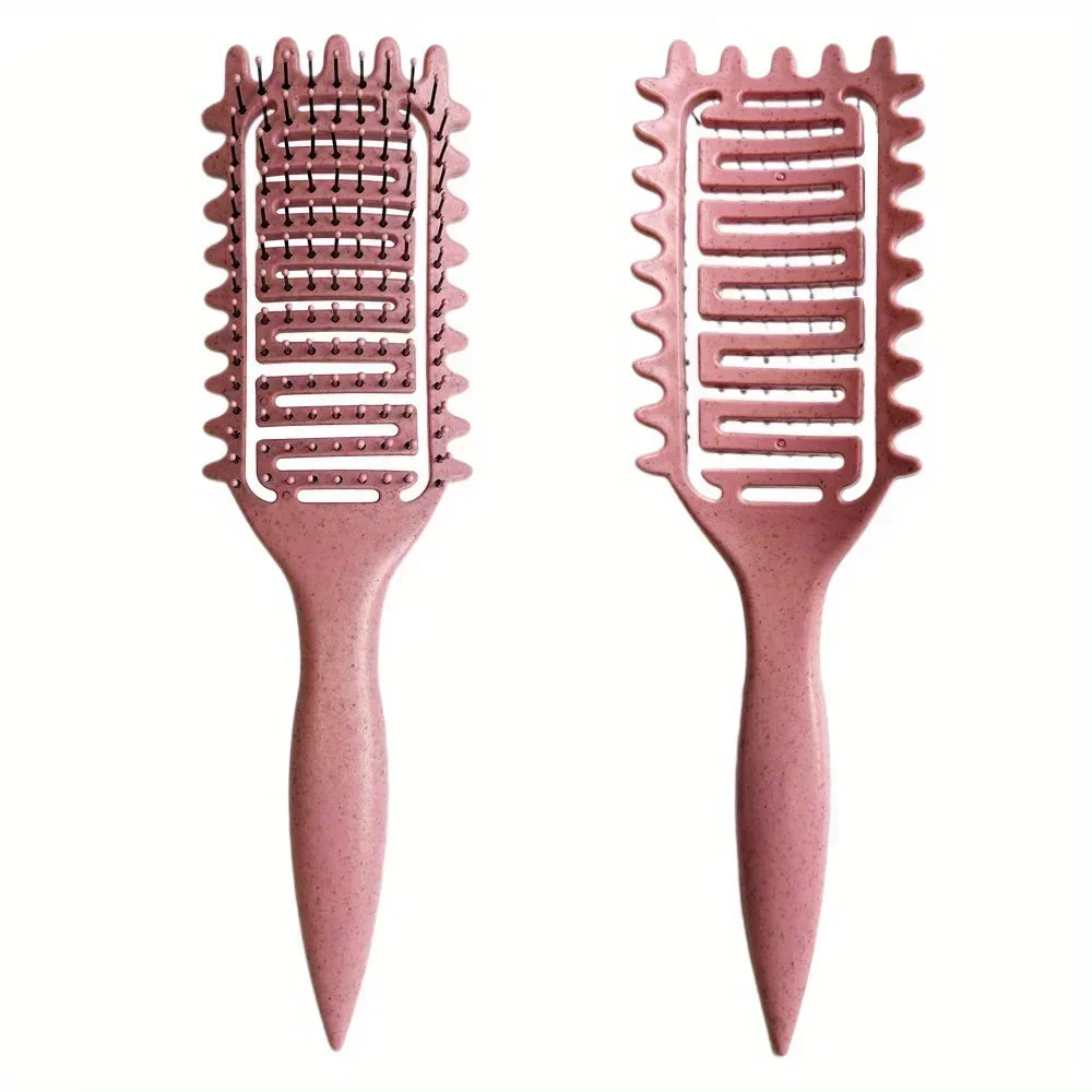 Brosse à cheveux démêlante ajourée pour définir les boucles, peigne pour cheveux emmêlés et bouclés, façonnant les boucles, outils de coiffure