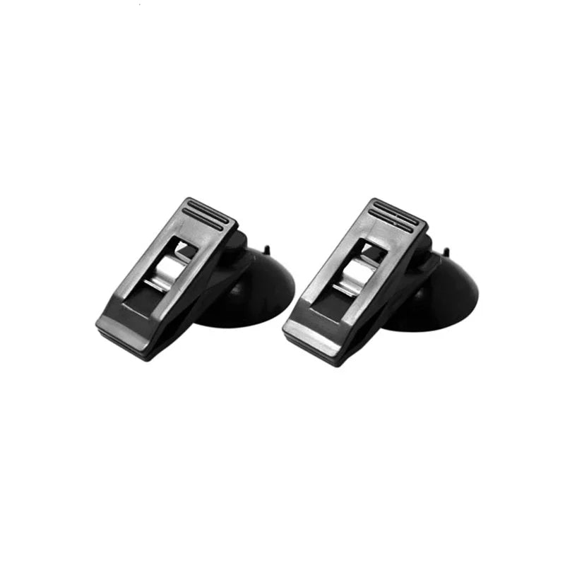 1 à 2 paires de fixations à ventouse noires pour vitre intérieure de voiture, support amovible pour pare-soleil, rideau, serviette ou ticket