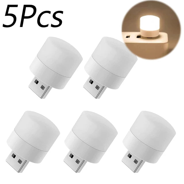 1/10Pcs Mini USB Veilleuse Blanc Chaud Protection Des Yeux Livre Lampe de Lecture Prise USB Ordinateur Mobile Alimentation LED Lampe De Nuit