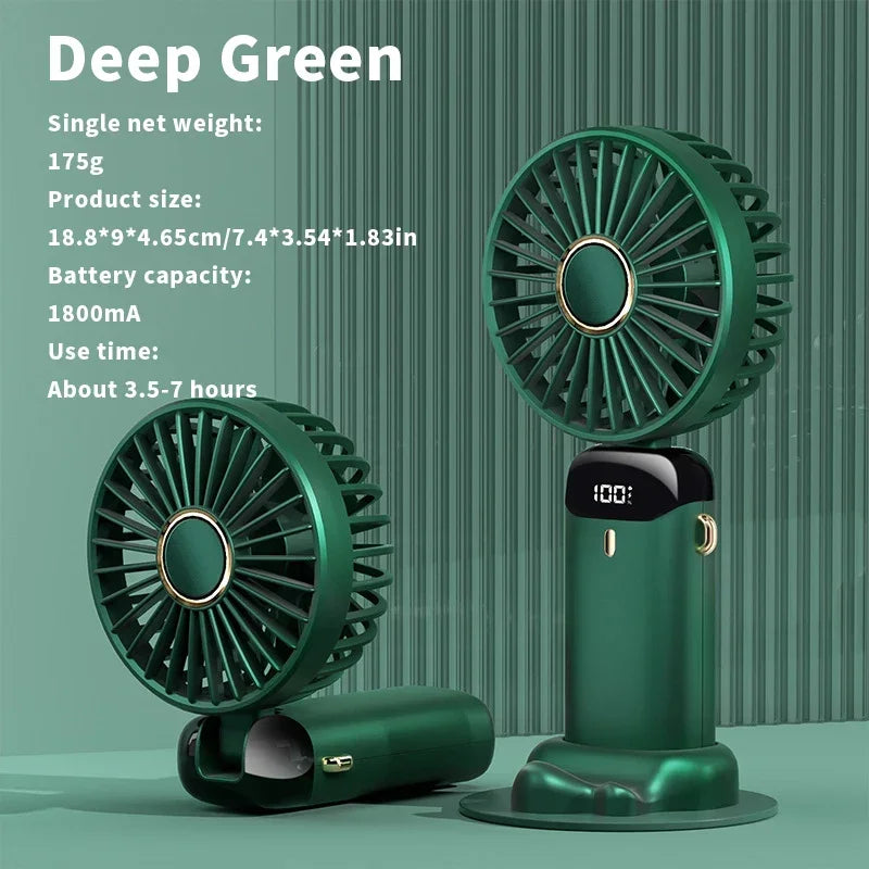 2026 New Model Noise Free Rechargeable Mini Fan for Silent Cooling Experience Lightweight Portable Mini Pocket Fan White Fan