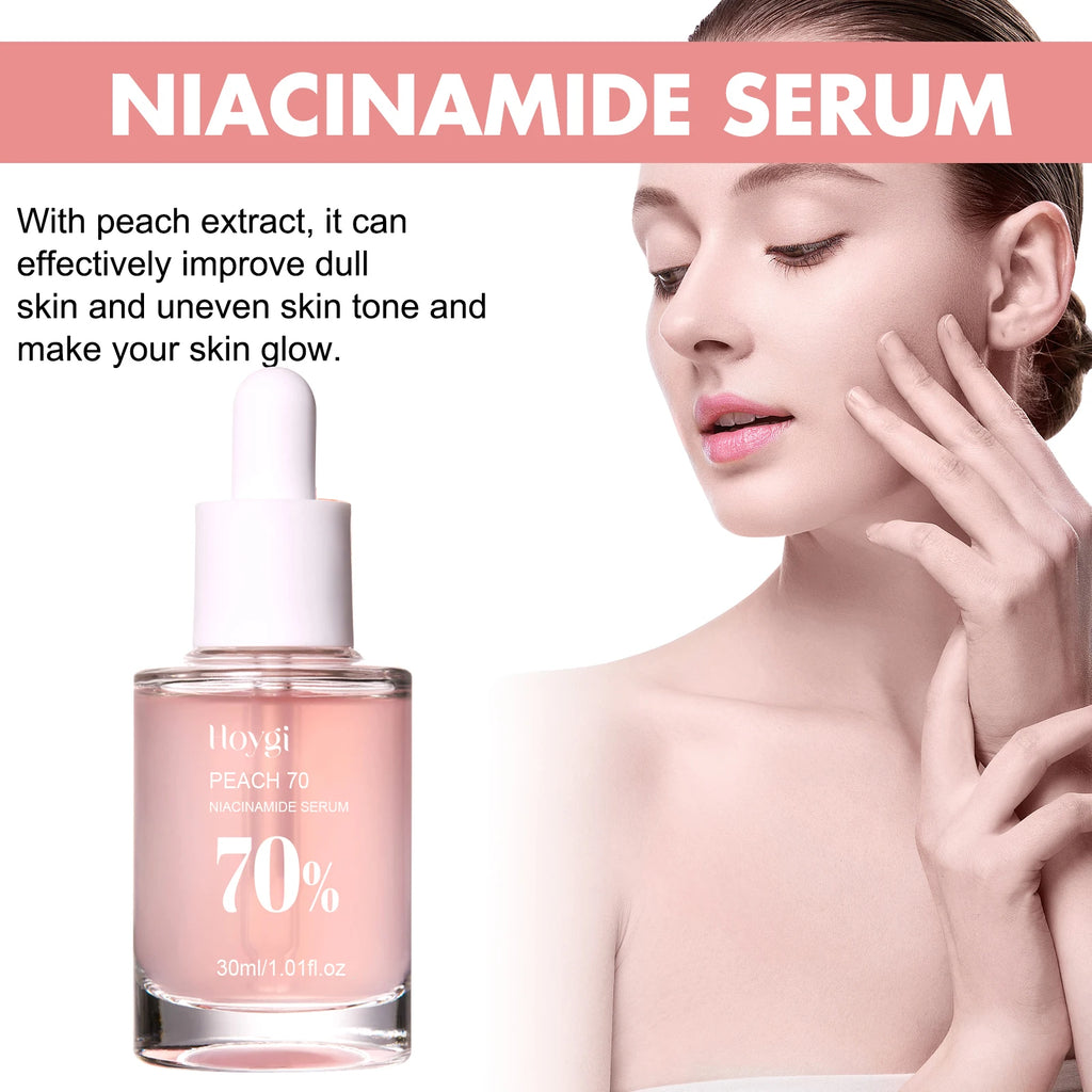 Sérum niacinamide 30ml éclaircissant les pores minimiseurs estompant les taches sombres hydratant uniformément le teint anti-âge du visage sérum non irritant