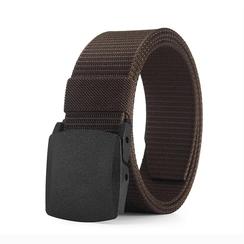 Ceinture pour hommes en plein air décontracté toile ceinture métal gratuit formation Nylon ceinture tactique avec pantalon jean ceinture sport ceintures pour hommes femmes