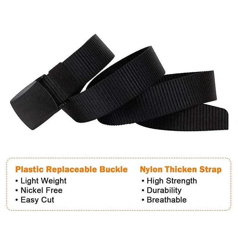 Ceinture en Nylon à boucle automatique militaire unisexe, grande taille LONG 170 160 150 140 130 120 110cm, ceinture tactique d'extérieur en toile pour hommes et femmes