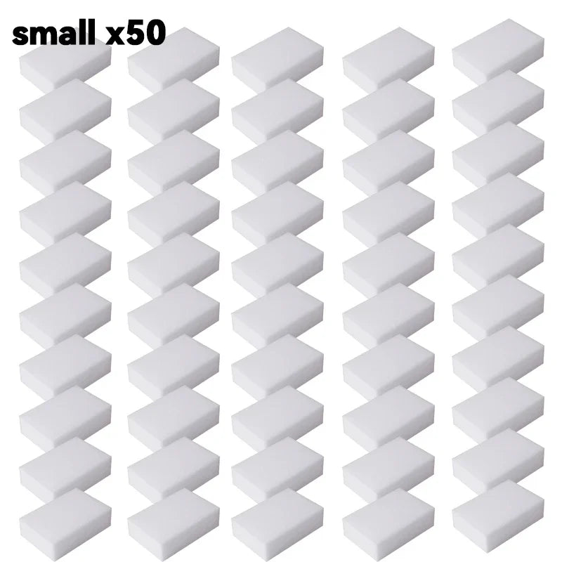 Lot de 5 ou 50 éponges magiques en mélamine, nettoyantes et ultra-absorbantes, pour la cuisine et la salle de bain, outils de nettoyage et produits ménagers