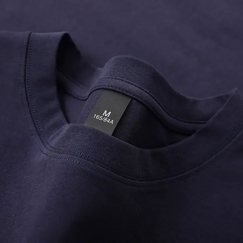 600 grammes 100% coton hommes surdimensionné poids lourd t-shirt été femmes à manches courtes haut décontracté hommes t-shirts