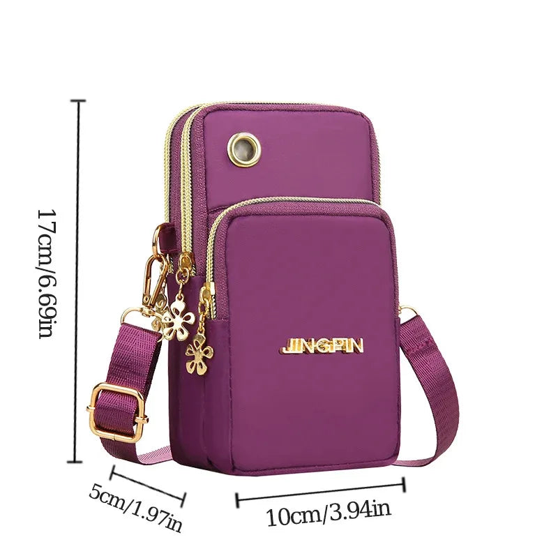Mini sac incliné pour femmes, sac pour téléphone portable, sac d'argent à la mode pour maman, nouvelle collection 2025