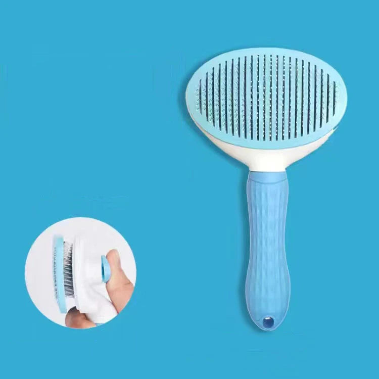 Brosse à poils de chien pour animaux de compagnie, peigne pour chat, toilettage et soins, peigne en acier inoxydable pour poils longs, nettoyage des chiens, accessoires pour animaux de compagnie