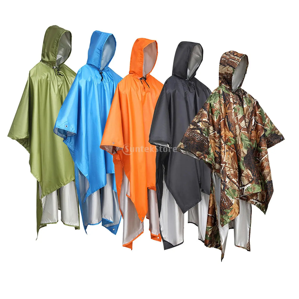 Poncho imperméable réutilisable, bâche légère, abri pour adulte, unisexe, sac à dos multifonctionnel pour la randonnée et les activités de plein air