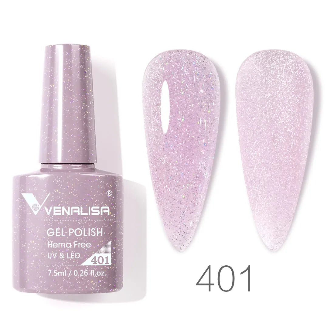 Vernis à ongles gel Venalisa 7,5 ml SANS HEMA, semi-permanent, UV/LED, couvrance totale, texture ultra-douce, manucure sublime