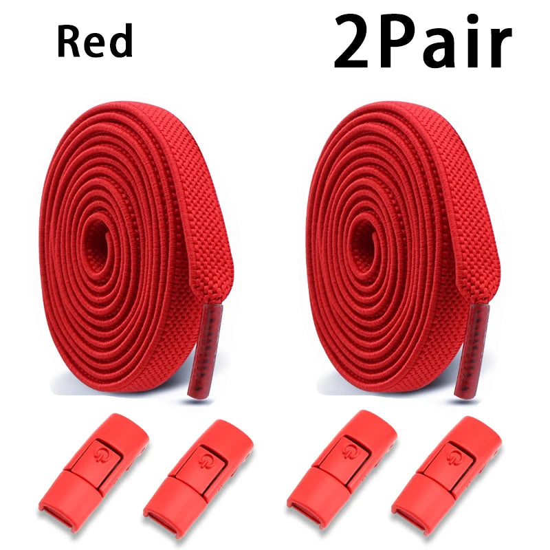 Lacets élastiques baskets Tennis sans cravate lacets de chaussure serrure lacets sans attaches enfants adulte lacet chaussures accessoires 1 paire/2 paire