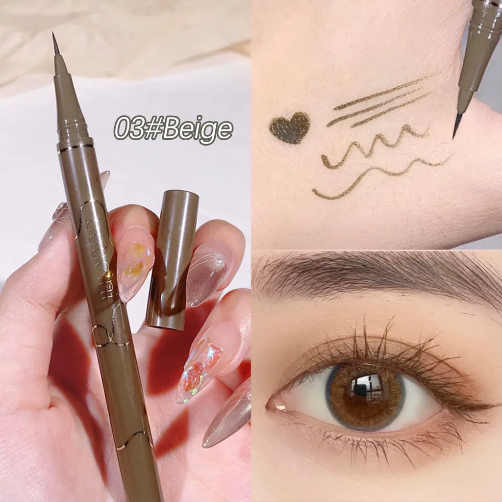 Stylo eyeliner gel fin – Texture lisse et waterproof, sans bavure, haute pigmentation, application facile, multicolore, maquillage des yeux longue tenue