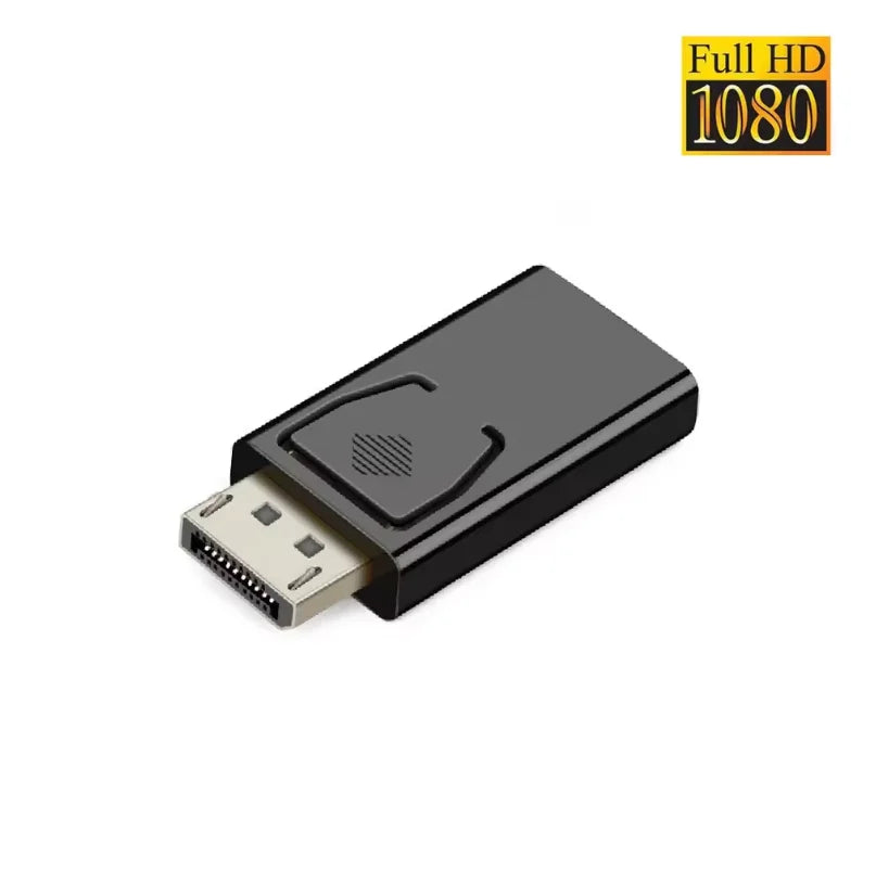 DisplayPort to HDMI-Compatible Adapter 4K/1080P DP to HDMI Adapter Male to Female Video Audio Converter For PC Laptop Projector