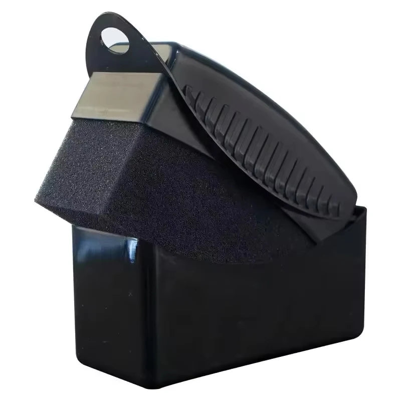 Éponge à cirer avec housse pour le polissage des jantes de voiture et de moto, le lavage et le nettoyage des pneus ABS, l'applicateur de produit pour le contour des pneus et le nettoyage de détail