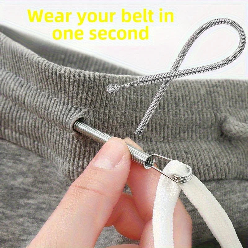 Enfile-cordons à ressort flexible, clip pour pantalons, sweats à capuche, élastiques, cordons de dentelle, fil à coudre soi-même