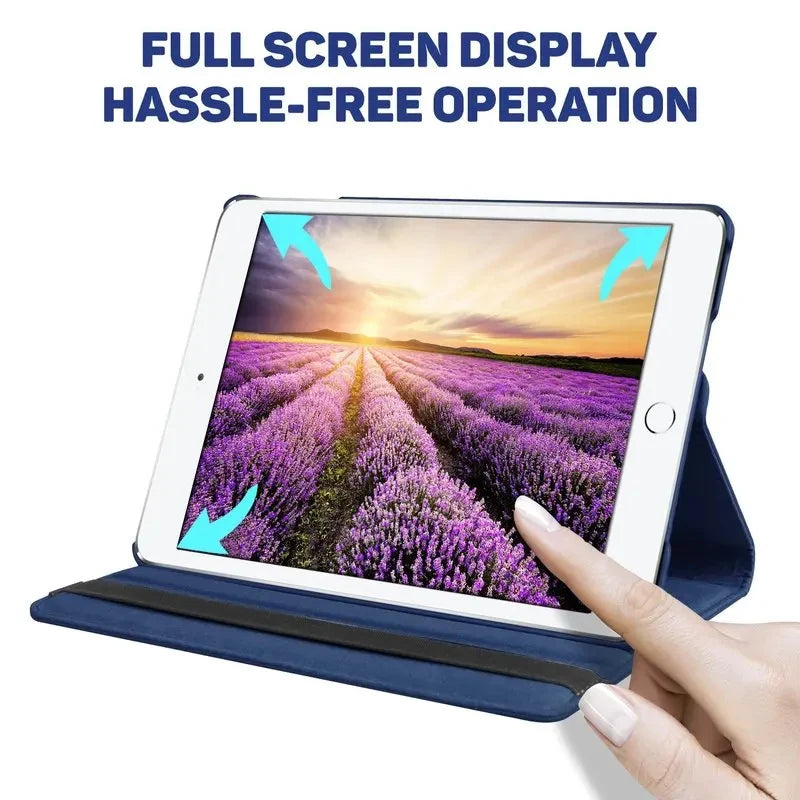 Étui pour iPad 9,7 pouces (5e et 6e générations), iPad Air 11 pouces (2e, 3e, 4e et 5e générations), étui avec support rotatif pour iPad 10,2 pouces (7e, 8e, 9e, 10e et 11e générations), iPad Pro 11