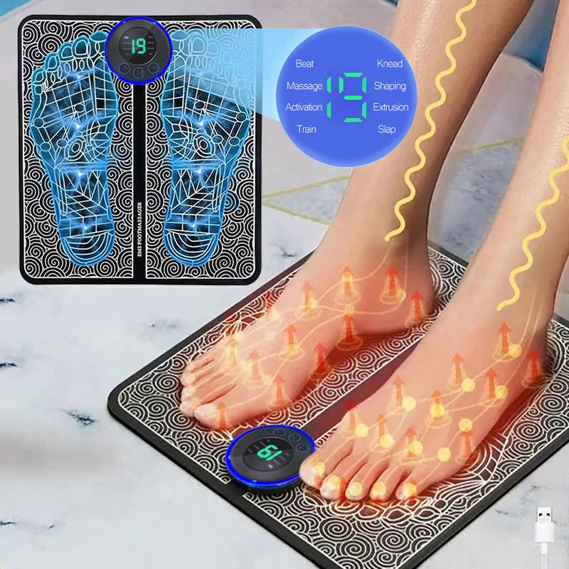 Coussin de Massage électrique des pieds, entraîneur de Relaxation musculaire, pour Massage, Fitness, Sport de plein air, relaxation en famille à domicile