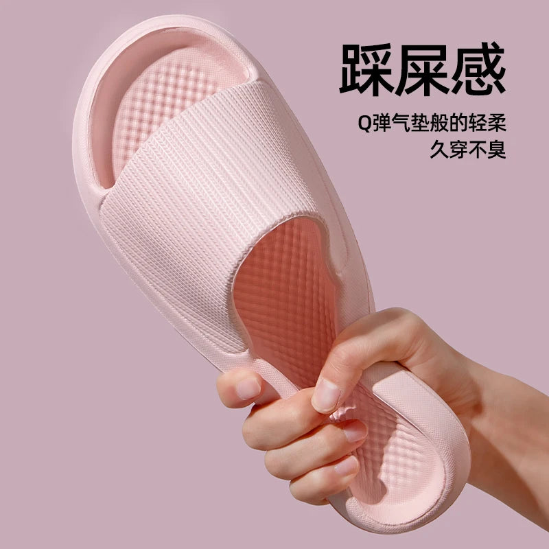 Soft Sole Massage Shower Shoes for Women Men Couples Waterproof Non-slip Home Leisure Fashion Bathroom Slippers