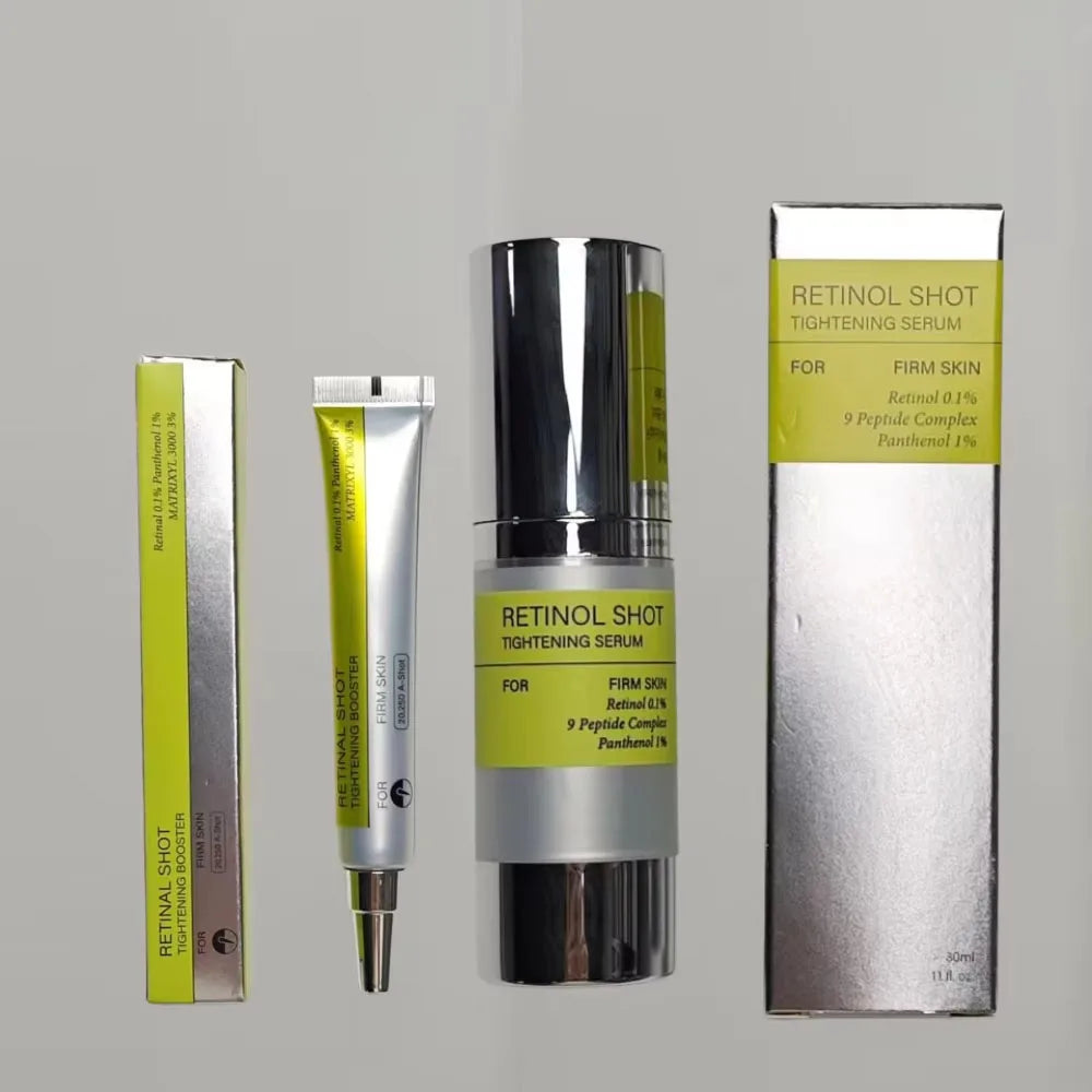 Sérum visage coréen au rétinol raffermissant, crème contour des yeux hydratante et anti-cernes, soin beauté pour la peau