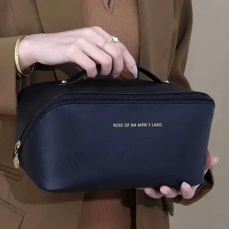 Organisateur de maquillage, trousse de toilette féminine, trousse de maquillage, pochette de rangement, boîte de luxe pour dame, sac à cosmétiques, sac de rangement pour voyage à fermeture éclair