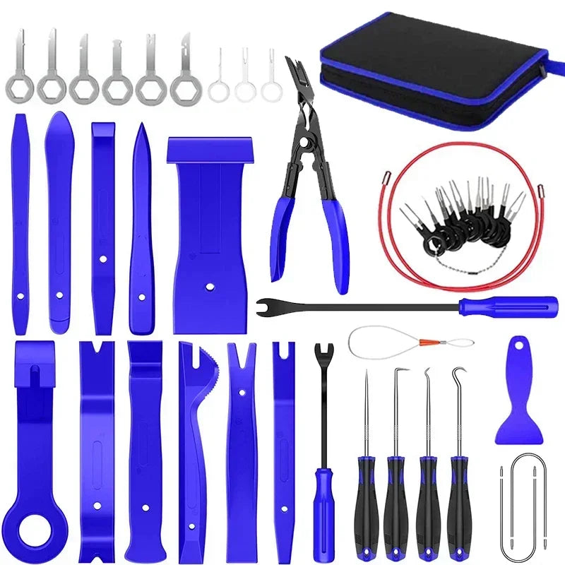 Kit d'outils de dépose de garniture intérieure de voiture, ensemble d'extracteurs de Clips en plastique pour le démontage des panneaux de bricolage