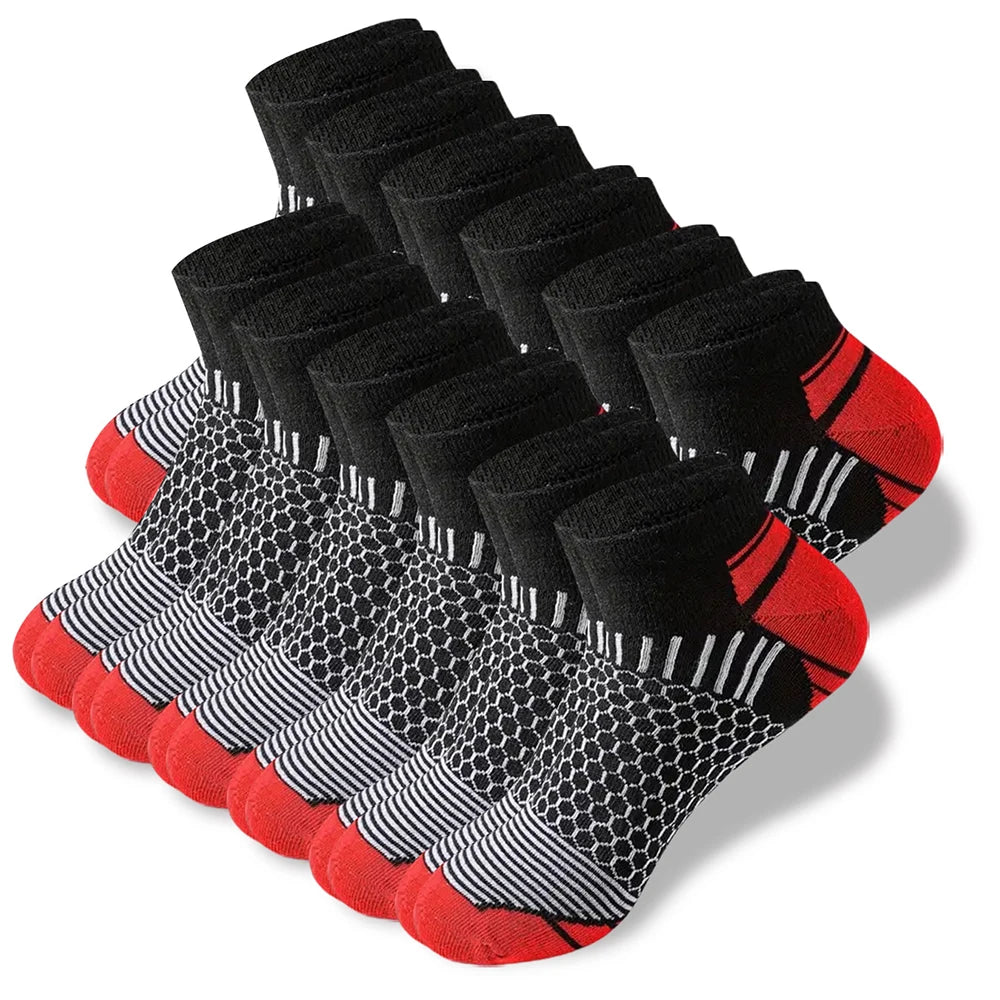 6/12 paires chaussettes basses colorées pour hommes mode confortable automne classique noir chaussette d'affaires chaussettes courtes pour hommes de haute qualité