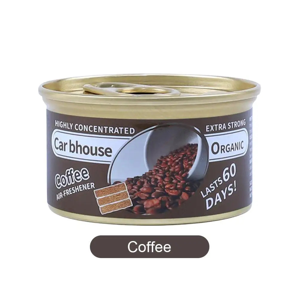 Désodorisants pour voiture, fournitures automobiles, blocs de bois en conserve, Explosion de saveur de café, fournitures déodorantes d'aromathérapie étrangère pour voiture