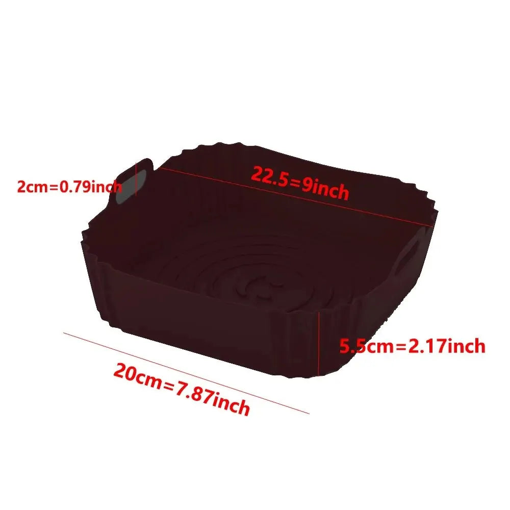 Doublures en Silicone pour friteuse à Air, panier antiadhésif, plateau de cuisson réutilisable, facile à nettoyer, poêle à Pizza, accessoires de cuisine, 1 pièces
