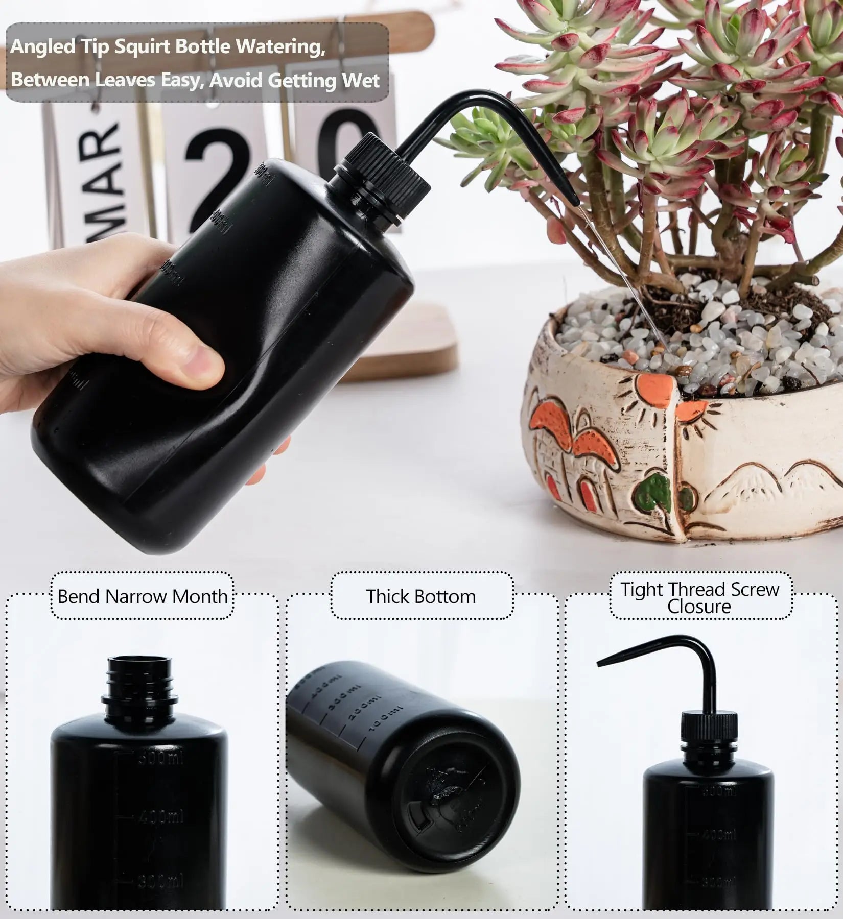 Bouteille de lavage pour tatouage, flacon de rinçage de sécurité, outils d'arrosage, arrosoir à pression, flacon de lavage, fournitures pour tatouage